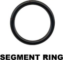 Stahl Segmentring anodisiert