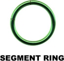 Stahl Segmentring anodisiert