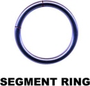 Stahl Segmentring anodisiert