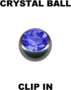 Titan Piercing Glitzer Klemmkugel