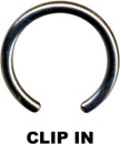 Titan Piercing Klemmkugel Ring