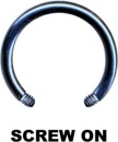 Titan anodisiert Piercing Ring
