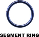 Titan anodisiert Piercing Segmentring