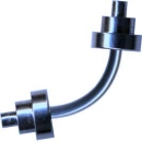 Titan anodisiert Piercing Stecker
