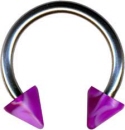Acryl Kugel mit Piercing Hufeisenring
