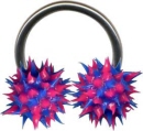 Acryl Kugel mit Piercing Hufeisenring