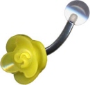 Acryl Kugel mit Piercing Banana