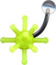 Acryl Kugel mit Piercing Banana