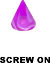 Acryl Piercingschmuck Kegel