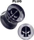 Acryl Piercingschmuck Totenkopf Plug