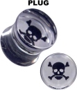 Acryl Piercingschmuck Totenkopf Plug