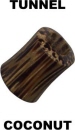 Holz Ohr Piercing Flesh Tunnel
