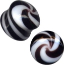 Glas Piercing Ohr Plug