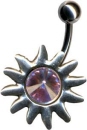 Silber Piercing Schild.
