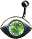Silber Piercing Schild.
