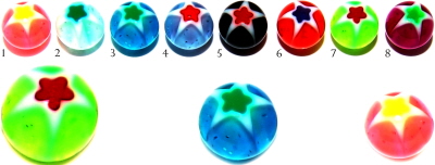 Bio UV Piercingschmuck Kugeln