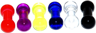 Zungenpiercing, Nippel & Co Hantel (Barbell) mit Bio UV Kugeln.