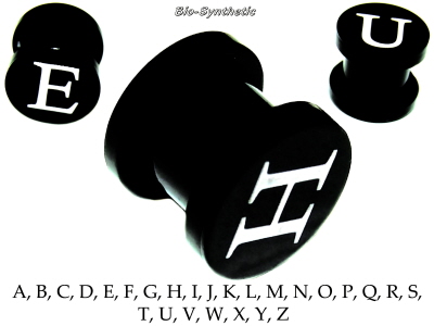 Bio-Synthetic Piercingschmuck Gewinde Plug.