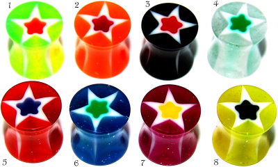 Bio-Synthetic Piercingschmuck Sattel Plug.