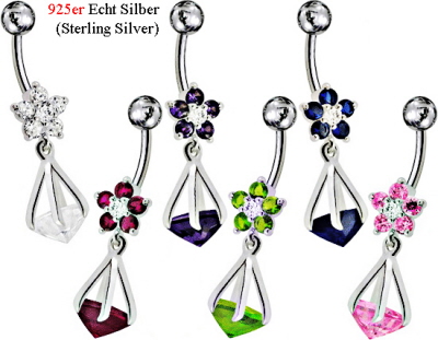 echt_silber_bauchnabelpiercing_blumen