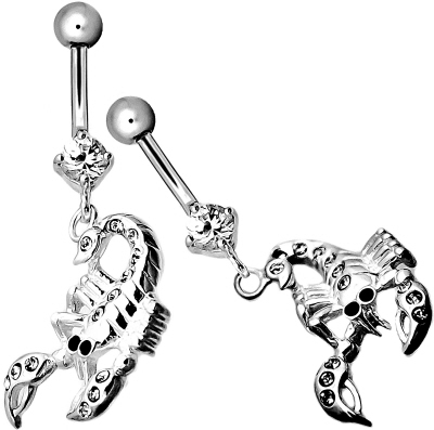 echt_silber_bauchnabelpiercing_skorpion