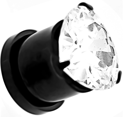 herz_kristall_tunnel_plug_schwarz