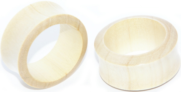 Holz Piercingschmuck Sattel Plug Flesh Tunnel.