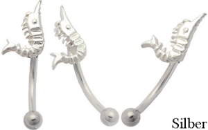 silber_augenbrauenpiercing_stecker_garnele