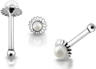 Yolev 16 Stück Nasenstecker Set - 14K Gold & Silber Piercings